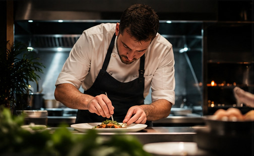 Chef preparing food