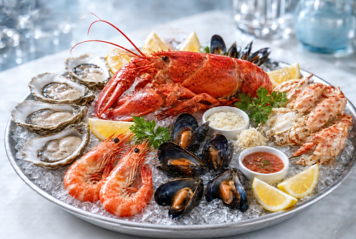 Seafood plate
